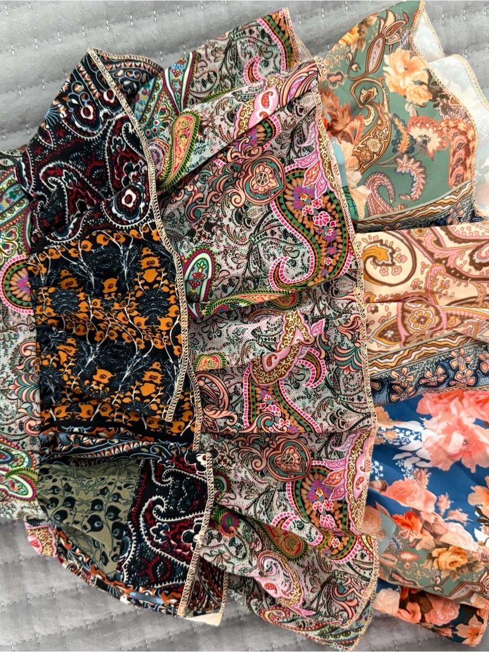 SHEIN Multi-Color Paisley Ruffle Mini Skirt - Picture 7 of 8